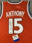 SYRACUSE BASKETBALL- CARMELO ANTHONY AUTOGRAPH #15 ORANGE JERSEY PSA AQ14078