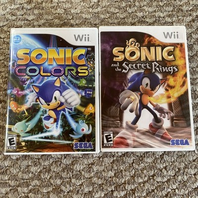 SEGA Sonic Colors, Secret Rings Nintendo Wii Action Platformer Lot