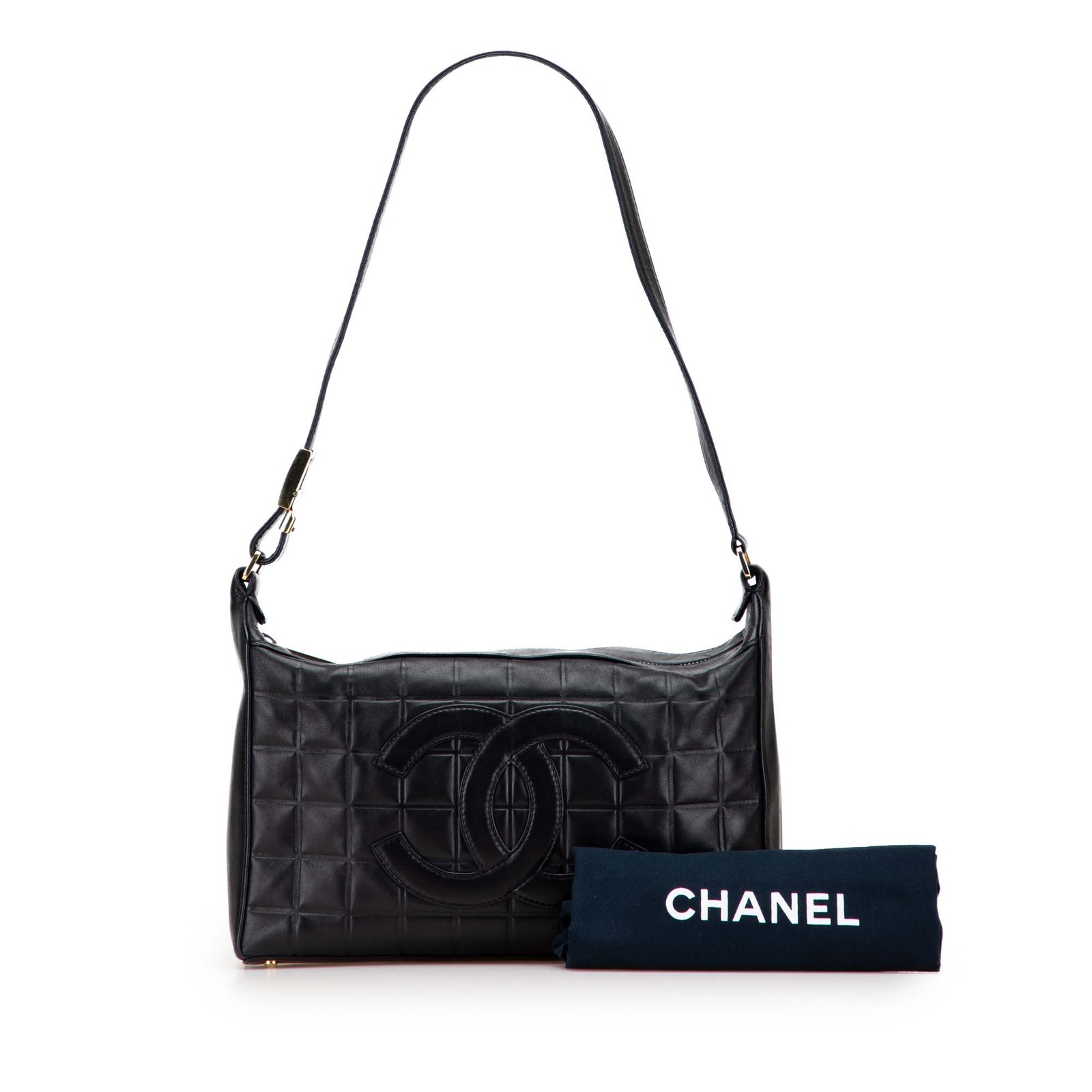 Authenticated Chanel Medium Lambskin Chocolate Ba… - image 11