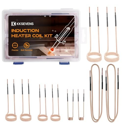 #ad Induction Heater Coil Kit 10PCS Induction Heater Coils with Varying Gold $89.98