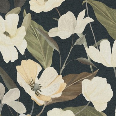 Fairy Blossom Black Erismann Secret Garden Wallpaper 1050815 Vinyl Floral