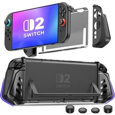 Split Grip Protective Case Cover for Nintendo Switch 2 (2025) Console&Kickstand