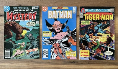 Menge 3 DC, ATLAS Comics House of Mystery # 279, Batman # 401, Tiger-Man