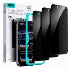 3 Pack for iPhone 17 Pro Max Privacy Screen Protector Anti spy Tempered Glass