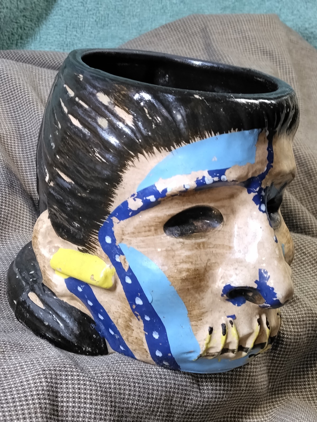 Vintage Mai-Kai Shrunken Head Tiki Mug 1950s-60 Ver. Ft.Lauderdale Fl Rare Tiki