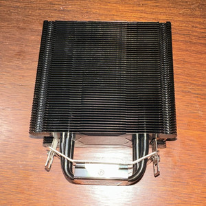 CPU Heatsink Cooler Fin Stack Copper Heatpipes No Fan Black/Silver