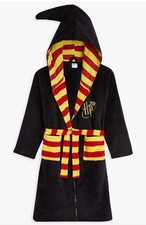 Harry Potter Kids Dressing Gown, Gryffindor Slytherin Soft Fleece Robe Costume