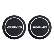 Mercedes AMG Getr&auml;nkehalter Pads rutschfest sto&szlig;fest Premium Zubeh&ouml;r 2er Set