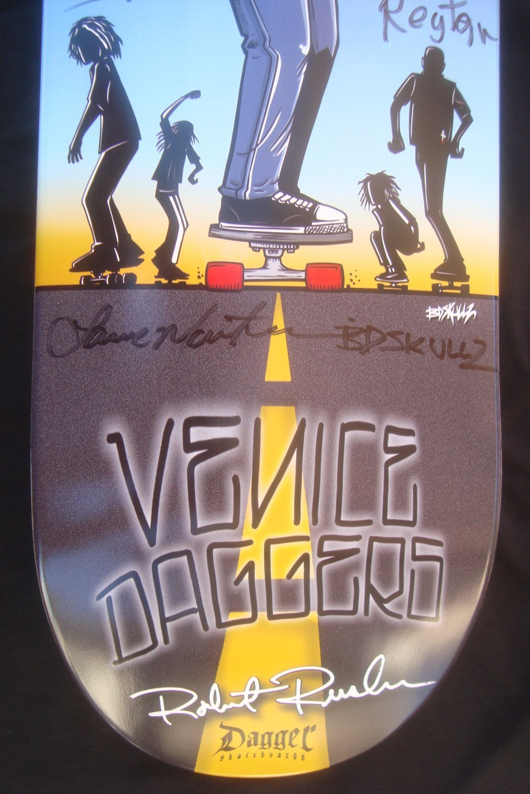 Thrashin Movie 1986 Hook & The Daggers Signed Skateboard Deck - Dogtown
