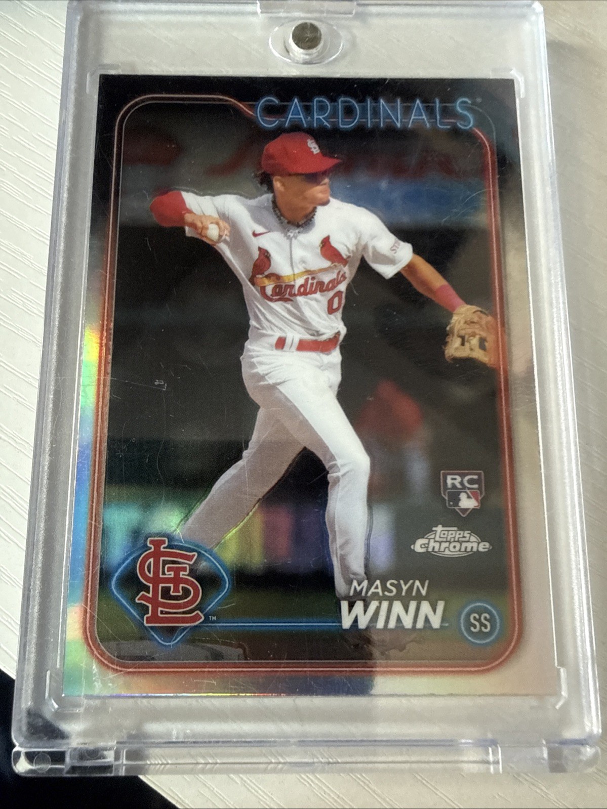 2024 Topps Chrome - Masyn Winn #189 Prism Refractor (RC)