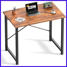32 in Small Computer Desk for Home Office, Modern Study Work Table Simple Sty...