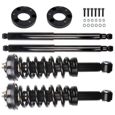 1.5'' Front Leveling Kit & Front Struts & Rear Shocks For 2009-12 Ford F-150 2WD