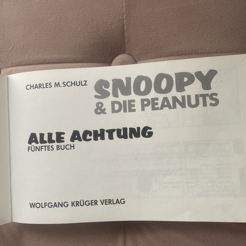 Snoopy & Peanuts Alle Achtung Fünftes Buch 🔝 Schutzhülle Deutsche Ausgabe 1986 - Bild 3 von 10