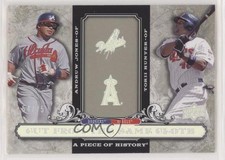 2008 Upper Deck A Piece of History Pewter 54/75 Andruw Jones Torii Hunter y0i