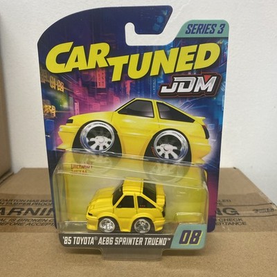 CAR TUNED JDM 3 08  85 TOYOTA AE86 SPRINTER TRUENO YELLOW 