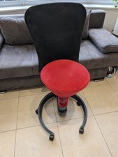 Aeris Swopper with back rest and castor wheels ergonomic office chair stool