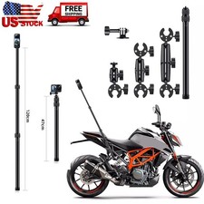Motorcycle Camera Mount Selfie Stick for Insta360 X2/X3/X4/x5 DJI Action 3/4/5