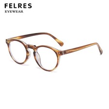 Anti Blue Light Oval Eyeglasses Men Women Classic Retro Clear Lens Glasses Frame