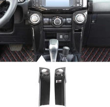 Center Console Air Conditioning Control Switch Panel Carbon Fiber Grain