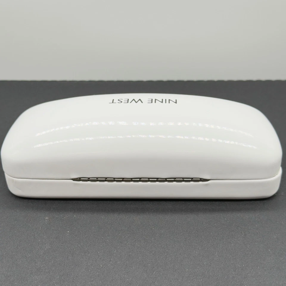 Nine West White Eyeglasses Sunglasses Clamshell Hinged Hard Case - Image 3 of 4