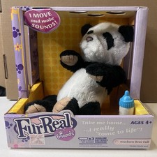 Oso bebé recién nacido Luv Cub Panda vintage de piel Real Friends nuevo en caja Hasbro 2006 raro