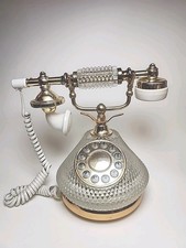 Vintage elegant crystal telephone. Hollywood Regency. Chateaucore. Untested.