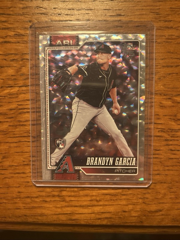 2026 Topps Series 1 - Brandyn Garcia #163 Silver Crackle Foil (RC)