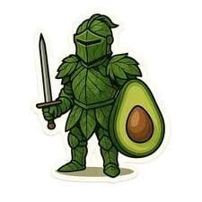 Funny VEGAN Cartoon Car Sticker 9x9cm - Funny Vegan Sticker for Car