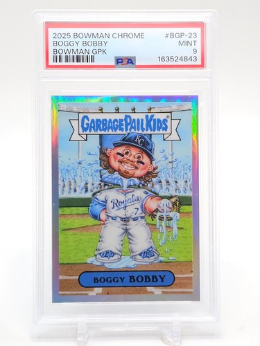 BOGGY BOBBY WITT JR. 2025 BOWMAN CHROME GARBAGE PAIL KIDS #BGP-23 PSA 9 Q5211