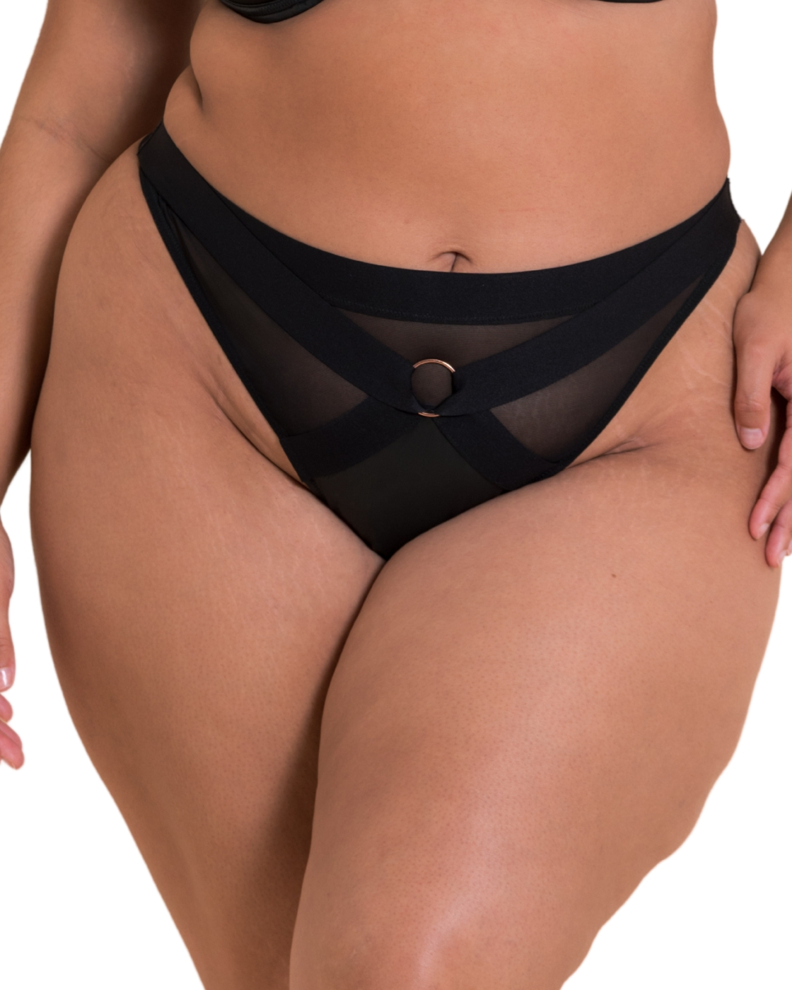 Scantilly by Curvy Kate Harnessed Thong High Rie Womens Sexy Lingerie ST008207
