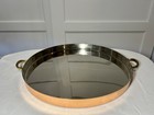 Large 14” French Copper Paella Pan w/Brass Handles~Heavy 3.75 Lbs~Never Used