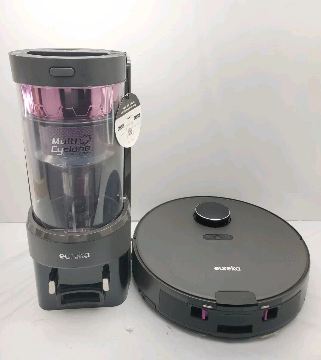 Eureka NER E10s Robot Vacuum with Bagless Self Emptying Station (Works With App)