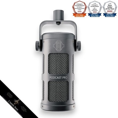SONTRONICS PODCAST PRO Super Cardioid Dynamic Microphone Streaming Cosmic Gray