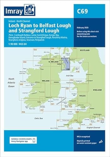C69 Loch Ryan To Belfast Lough And Strangford Lough : Ireland Northe Channel Imray C Series - Image 6