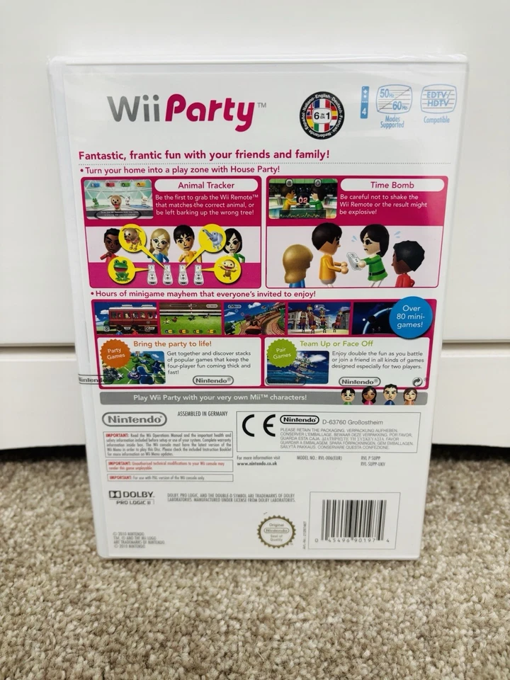 Wii Party - Nintendo Wii Game - BRAND NEW AND SEALED!!!  RARE! - Image 2 of 4