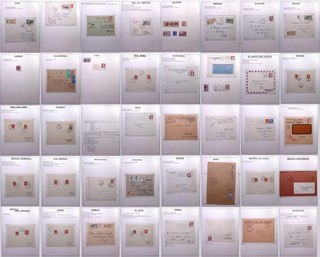 ALGERIA: Large Collection of Covers Various Values/Themes 45 Album Pages ^