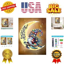5D Diamond Painting Kits for Adults Moon Gnome Diamond Art Kits for Adoults D...