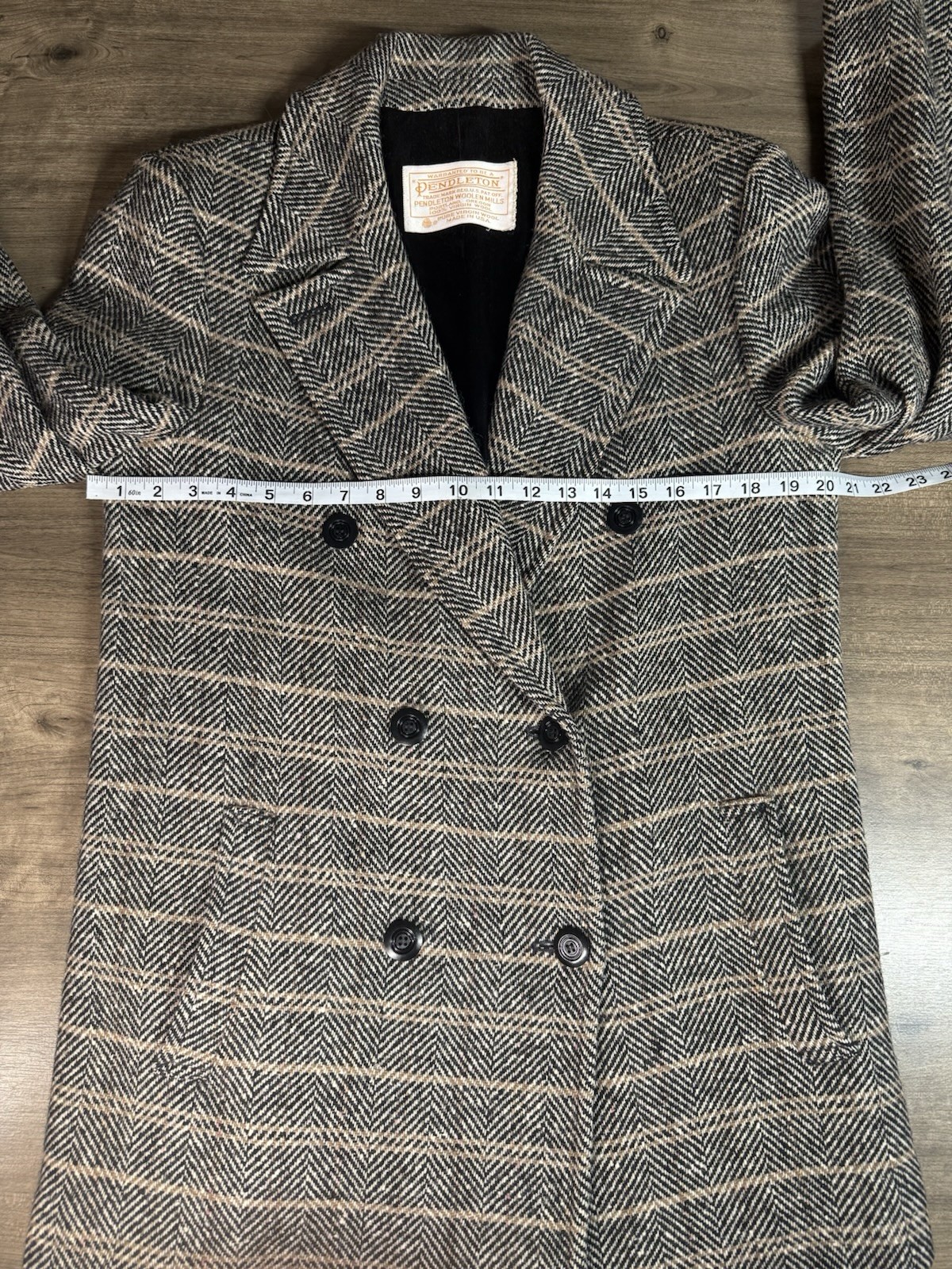 Pendleton 100% Virgin Wool DoubleBreasted Coat Wo… - image 10