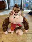 Vintage 2003 Donkey Kong Plush Toy Nintendo Video Game Mario Toy