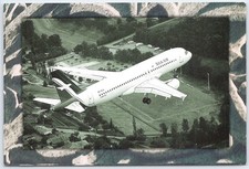 Vintage SilkAir Airbus A320 Airplane Aviation Postcard Singapore