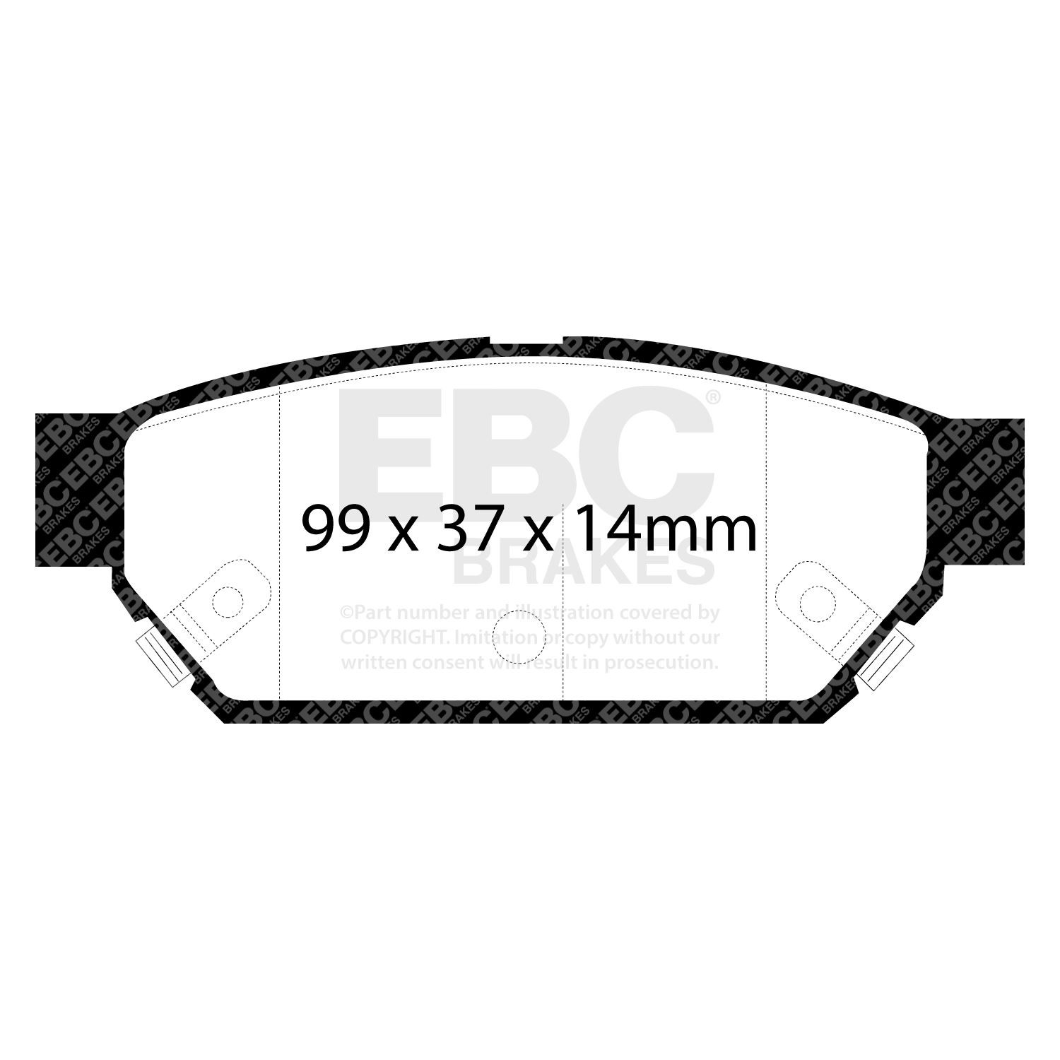 EBC DP3986C BRAKE PAD SET DISC BRAKE Rear