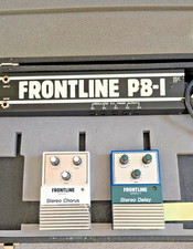 Pedales estéreo de retardo y coro Frontline Serie II con pedalera PB-1 original
