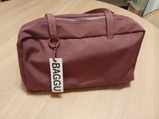 BRAND NEW! BAGGU Nylon Bowler Bag- Mahogany (small size)