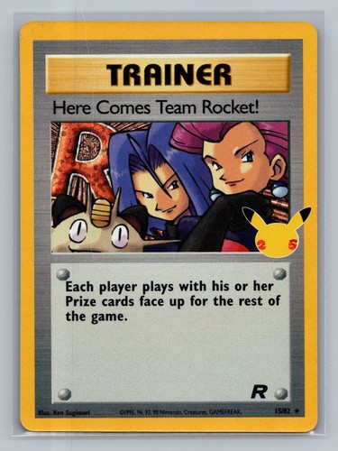 Pokemon TCG Celebrations Classic Collection Here Comes Team Rocket! Holo 15/82