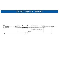 2X Handbremsseil Hinten FüR Fiat Ducato 250 2.0 2.2 2.3 3.0 06 Bis 26 ATE Teil