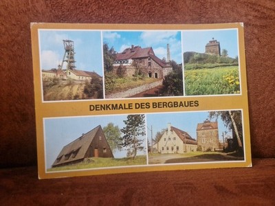 Postcard PK Freiberg monuments of mining
