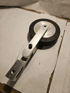 Dynabrade 11677 Contact Arm Assembly 1" Dia. x 4" W Radiused Wheel