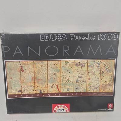 Educa Mapamundi 1375 Cresques Abraham 1000 Pc Panorama Puzzle 13436 Sealed