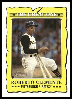 Roberto Clemente 2021 Topps Heritage The Great One #GO-7 - Pittsburgh Pirates