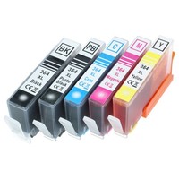 5X Druckerpatronen FüR Hp CB325EE Yellow CB323EE Cyan CB324EE Magenta +Chip 40Ml